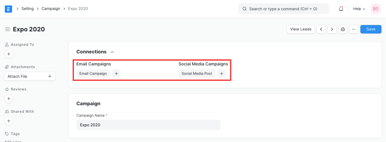 Email Campaigns from Dashboard