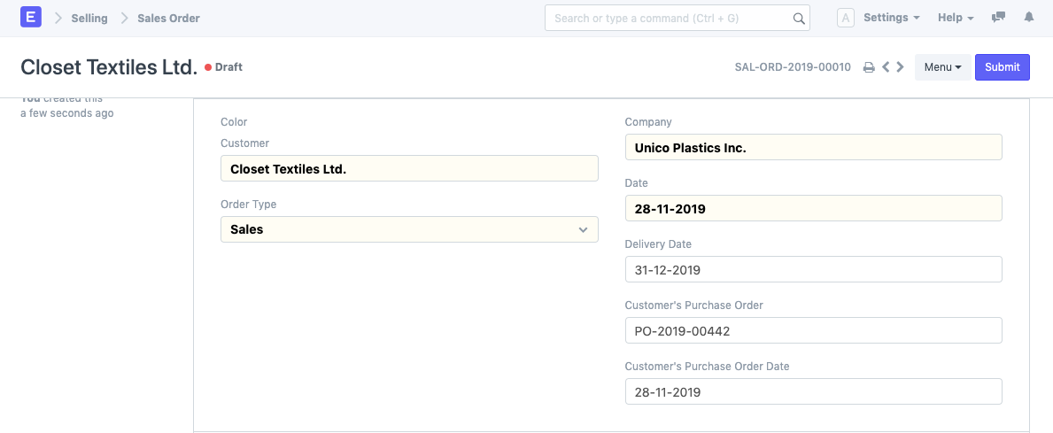 Values fetching from Sales Order to Sales Invoice