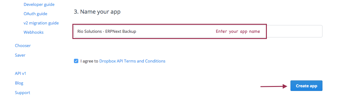 Setup APP Name