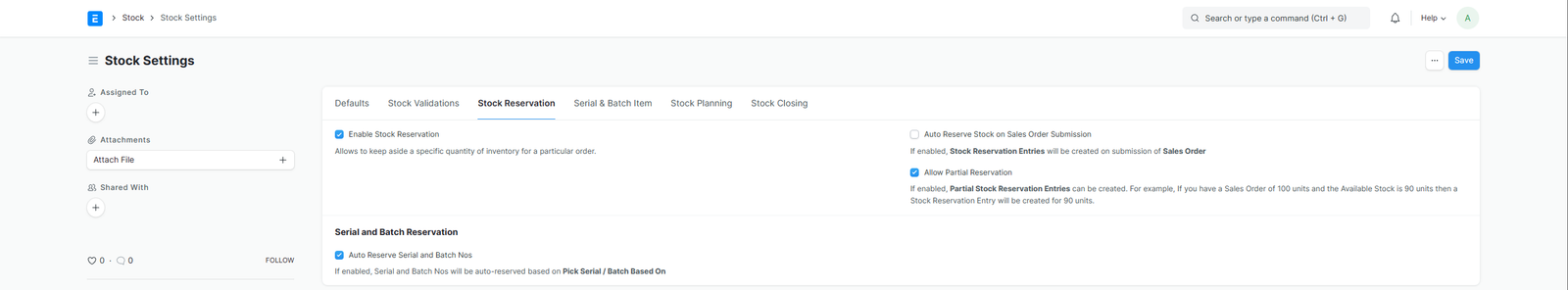 stock-settings